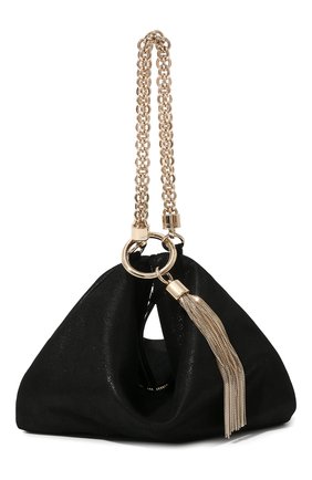 Женская сумка callie JIMMY CHOO черного цвета, арт. CALLIESHS | Фото 1 (Материал: Натуральная кожа; Размер: small; Женское Кросс-КТ: Вечерняя сумка; Сумки-технические: Сумки top-handle)