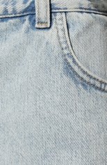 Женские джинсовые шорты PATRIZIA PEPE голубого цвета, арт. 2P1425_D011 | Фото 5 (Женское Кросс-КТ: Шорты-одежда; Кросс-КТ: Деним; Длина Ж (юбки, платья, шорты): Мини; Материал внешний: Хлопок, Деним; Материал подклада: Синтетический материал; Стили: Кэжуэл)