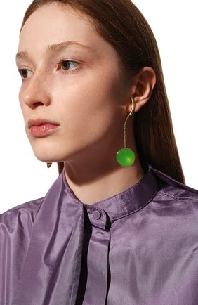Женские серьги CRYSTALLINE JEWELLERY зеленого цвета, арт. 369FS | Фото 2 (Материал: Металл)