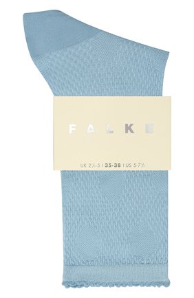 Женские носки FALKE голубого цвета, арт. 46457 | Фото 1 (Материал внешний: Хлопок, Синтетический материал)