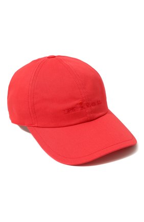 Женская хлопковая бейсболка KITON красного цвета по цене 58700 руб., арт. DCAPP06X0667A | Фото 1 Женская хлопковая бейсболка KITON красного цвета, арт. DCAPP06X0667A | Фото 1 (Материал: Хлопок, Текстиль)