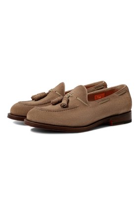 Мужские замшевые лоферы SANTONI бежевого цвета по цене 84950 руб., арт. MCHG18101PC6SRVRE82 | Фото 1 Мужские замшевые лоферы SANTONI бежевого цвета, арт. MCHG18101PC6SRVRE82 | Фото 1 (Материал внешний: Кожа, Замша; Материал внутренний: Натуральная кожа; Стили: Кэжуэл)
