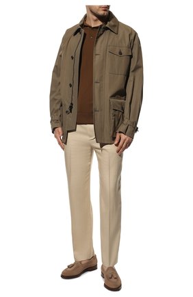 Мужские замшевые лоферы SANTONI бежевого цвета по цене 84950 руб., арт. MCHG18101PC6SRVRE82 | Фото 2 Мужские замшевые лоферы SANTONI бежевого цвета, арт. MCHG18101PC6SRVRE82 | Фото 2 (Материал внешний: Кожа, Замша; Материал внутренний: Натуральная кожа; Стили: Кэжуэл)