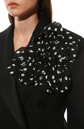 Женская брошь FLOWER ME черно-белого цвета, арт. PION-NS003015L | Фото 2 (Материал: Текстиль)