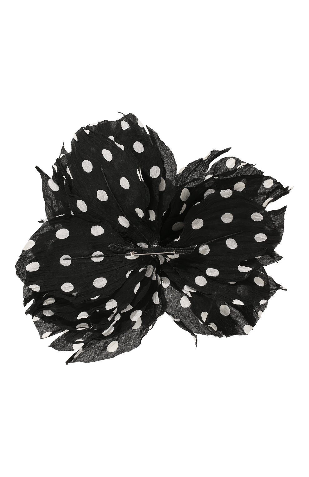 Женская брошь FLOWER ME черно-белого цвета, арт. PION-NS003015L | Фото 3 (Материал: Текстиль)