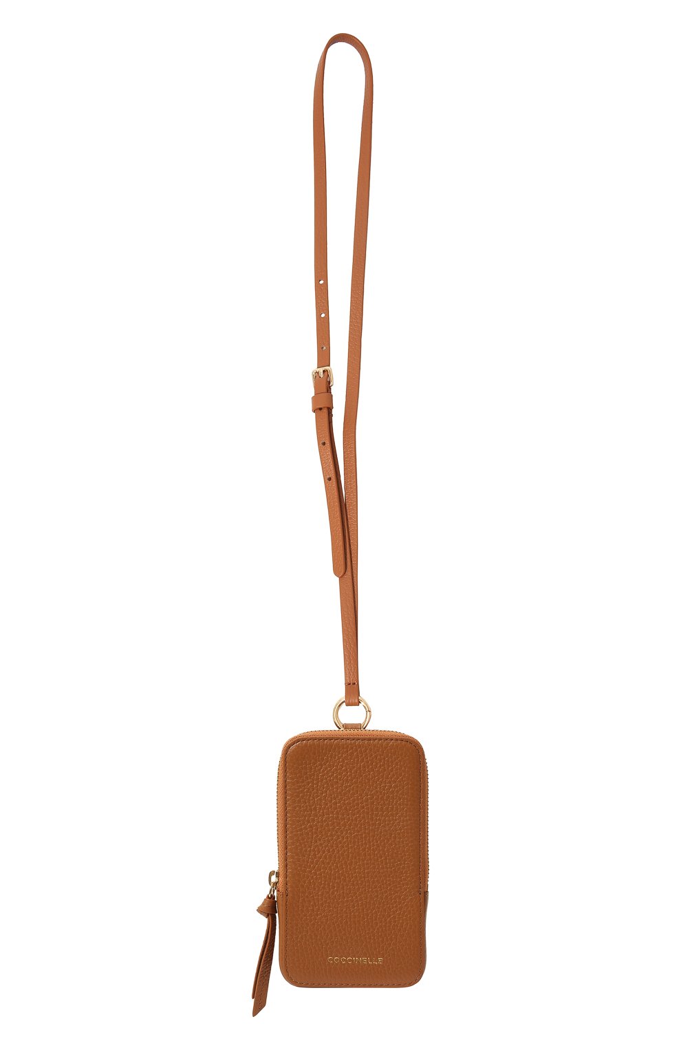 Кожаный чехол tresor для iphone COCCINELLE коричневого цвета, арт. E2 LJF 17 22 01 | Фото 4 (Женское Кросс-КТ: Кожа iPhone)