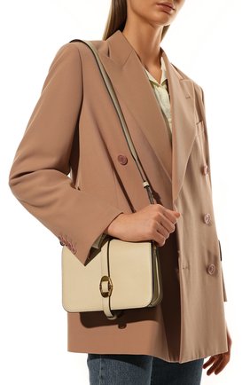 Женская сумка cosima COCCINELLE кремвого цвета, арт. E1 L2A 12 01 01 | Фото 2 (Размер: small; Материал: Натуральная кожа; Ремень/цепочка: На ремешке; Сумки-технические: Сумки через плечо)