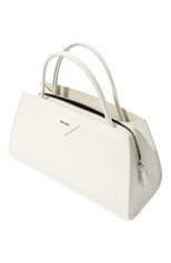 Женская сумка PRADA молочного цвета, арт. 1BA327-ZO6-F0009-OOO | Фото 5 (Сумки-технические: Сумки top-handle; Размер: medium; Материал: Натуральная кожа)