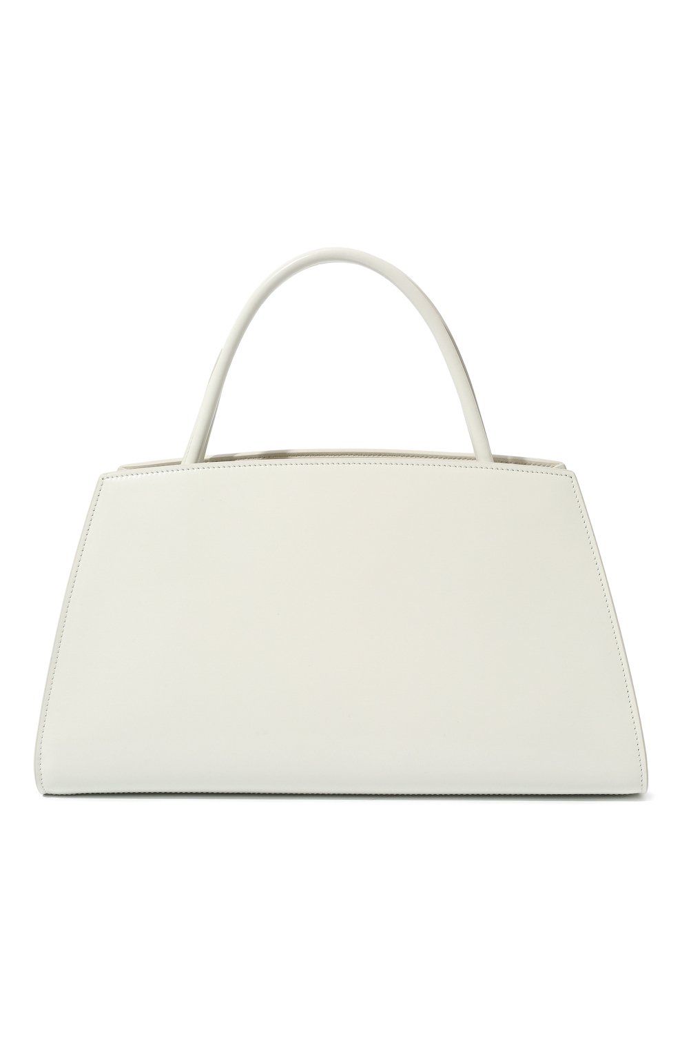 Женская сумка PRADA молочного цвета, арт. 1BA327-ZO6-F0009-OOO | Фото 6 (Сумки-технические: Сумки top-handle; Размер: medium; Материал: Натуральная кожа)