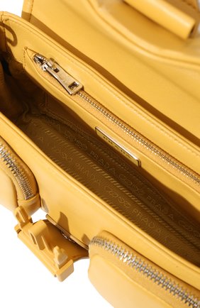 Женская сумка pocket PRADA желтого цвета по цене 0 тенге, арт. 1BD295-2ATN-F0F06-NFO | Фото 5 Женская сумка pocket PRADA желтого цвета, арт. 1BD295-2ATN-F0F06-NFO | Фото 5 (Сумки-технические: Сумки через плечо; Материал: Натуральная кожа; Ремень/цепочка: На ремешке; Размер: small)