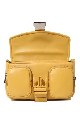 Женская сумка pocket PRADA желтого цвета, арт. 1BD295-2ATN-F0F06-NFO | Фото 6 (Сумки-технические: Сумки через плечо; Материал: Натуральная кожа; Ремень/цепочка: На ремешке; Размер: small)