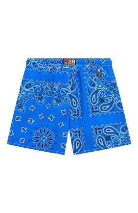 Детские плавки-шорты MC2 SAINT BARTH синего цвета, арт. STBK CAPRESE JR/CAP0003/00559B | Фото 2 (Материал внешний: Синтетический материал; Кросс-КТ: Пляж)