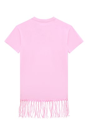 Детская хлопковая туника MC2 SAINT BARTH розового цвета, арт. STBK ABBEY/ABY0001/01718B | Фото 2 (Рукава: Короткие; Материал внешний: Хлопок)