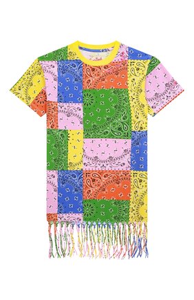 Детская хлопковая туника MC2 SAINT BARTH разноцветного цвета, арт. STBK ABBEY/ABY0001/00208B | Фото 1 (Рукава: Короткие; Материал внешний: Хлопок)