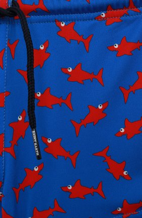 Детские плавки-шорты MC2 SAINT BARTH синего цвета, арт. STBK T0BAG0 LUC/T0B0001/00531B | Фото 3 (Кросс-КТ: Пляж; Материал внешний: Синтетический материал)