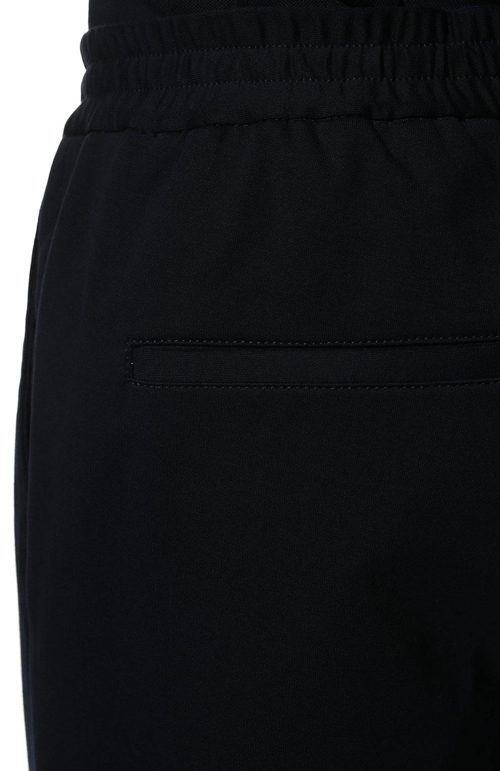 Мужские хлопковые брюки CIRCOLO 1901 темно-синего цвета, арт. CN3360SP | Фото 5 (Длина (брюки, джинсы): Стандартные; Случай: Повседневный; Материал внешний: Хлопок; Стили: Кэжуэл)