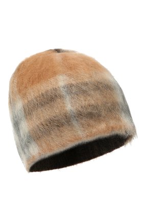 Женская шапка BURBERRY светло-коричневого цвета, арт. 8046199 | Фото 1 (Материал: Шерсть, Текстиль)
