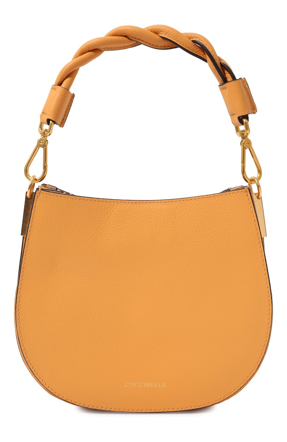 Женская сумка arpege mini COCCINELLE желтого цвета, арт. E1 LGF 15 02 01 | Фото 1 (Сумки-технические: Сумки через плечо, Сумки top-handle; Материал: Натуральная кожа; Размер: mini; Ремень/цепочка: На ремешке)