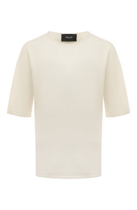 Женская шелковая футболка FREEAGE молочного цвета по цене 0 руб., арт. S22.TS007.6000.101 | Фото 1
