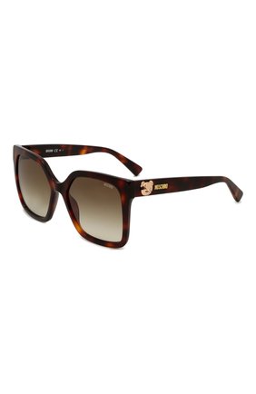 Женские солнцезащитные очки MOSCHINO коричневого цвета, арт. M0S123 05L | Фото 1 (Тип очков: С/з; Очки форма: Квадратные; Оптика Гендер: оптика-женское)