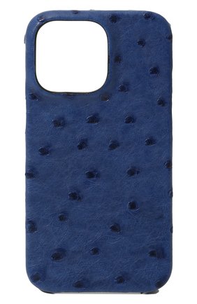 Чехол из кожи страуса для iphone 13 pro max 2MESTYLE синего цвета по цене 22950 руб., арт. DD459 | Фото 1 Чехол из кожи страуса для iphone 13 pro max 2MESTYLE синего цвета, арт. DD459 | Фото 1 (Материал: Натуральная кожа, Экзотическая кожа)