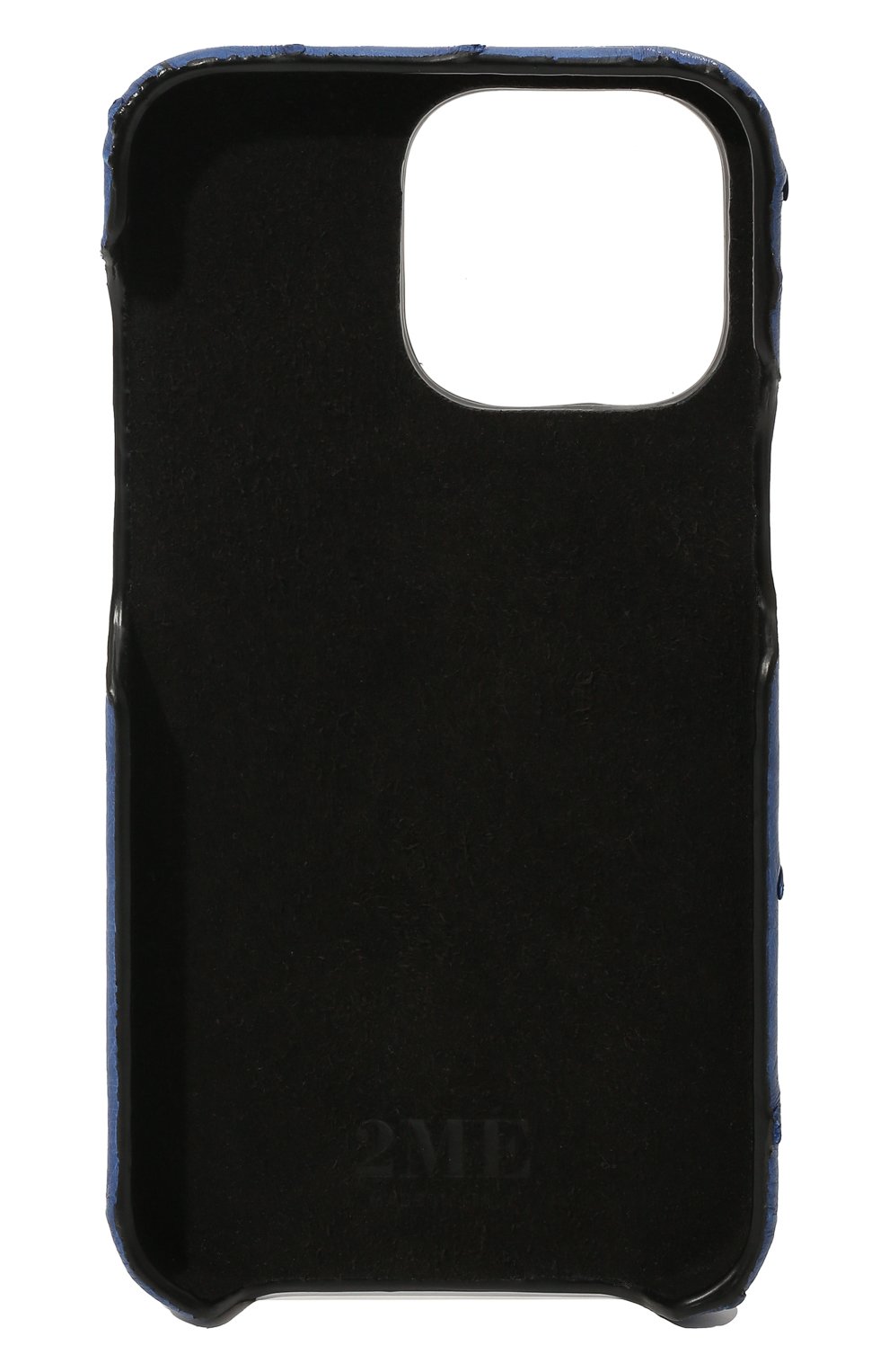 Чехол из кожи страуса для iphone 13 pro max 2MESTYLE синего цвета, арт. DD459 | Фото 2 (Материал: Натуральная кожа, Экзотическая кожа)