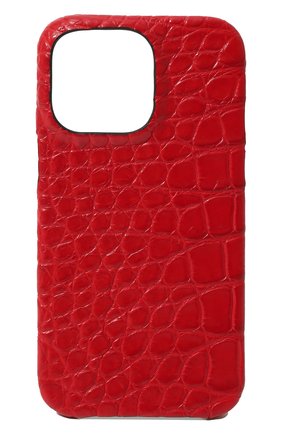 Чехол из кожи аллигатора для iphone 13 pro 2MESTYLE красного цвета, арт. DD420/AMIS | Фото 1 (Материал: Натуральная кожа, Экзотическая кожа)