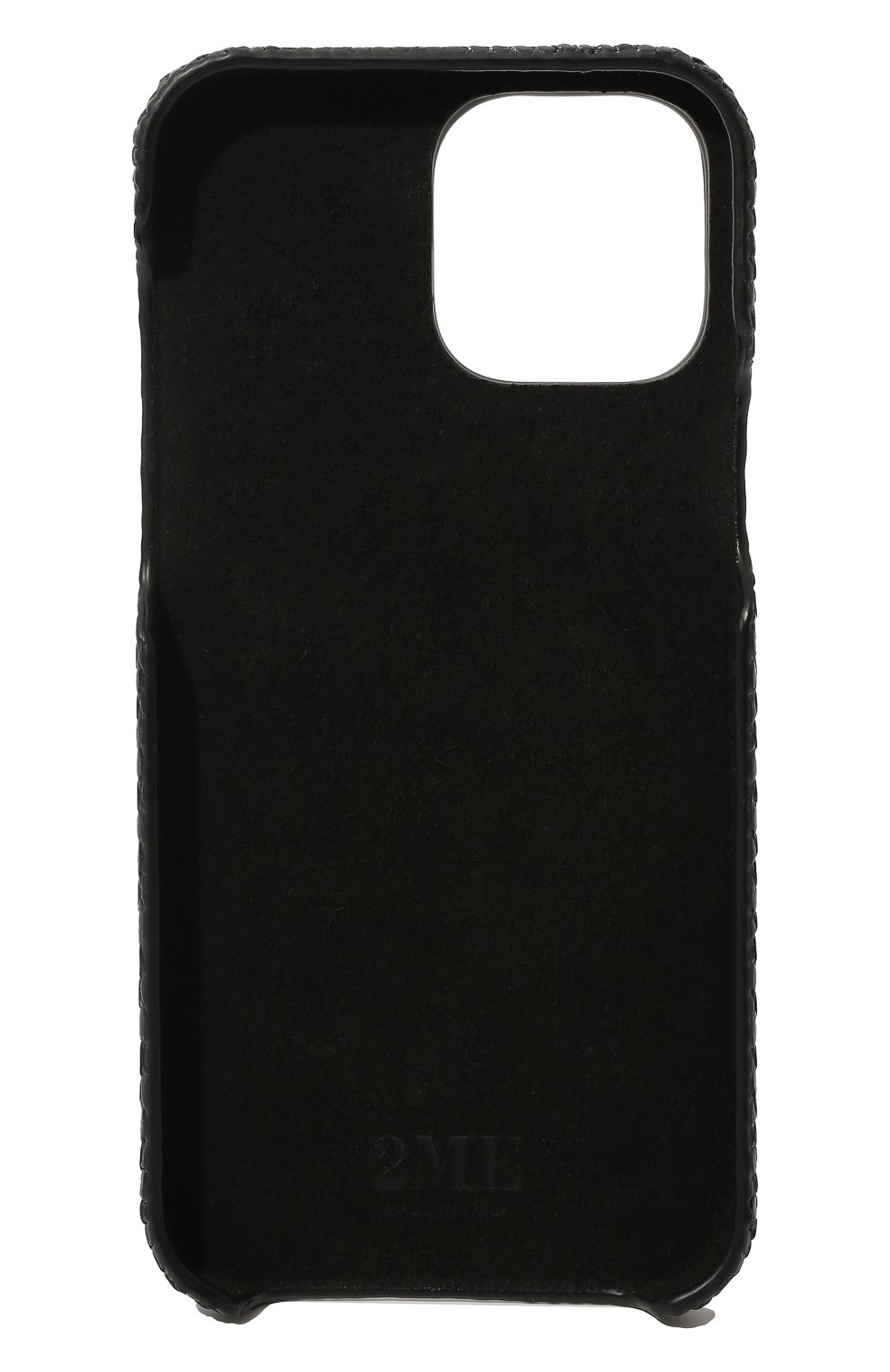 Чехол из кожи варана для iphone 13 pro max 2MESTYLE черного цвета, арт. DD463/VNIL | Фото 2 (Материал: Натуральная кожа, Экзотическая кожа)