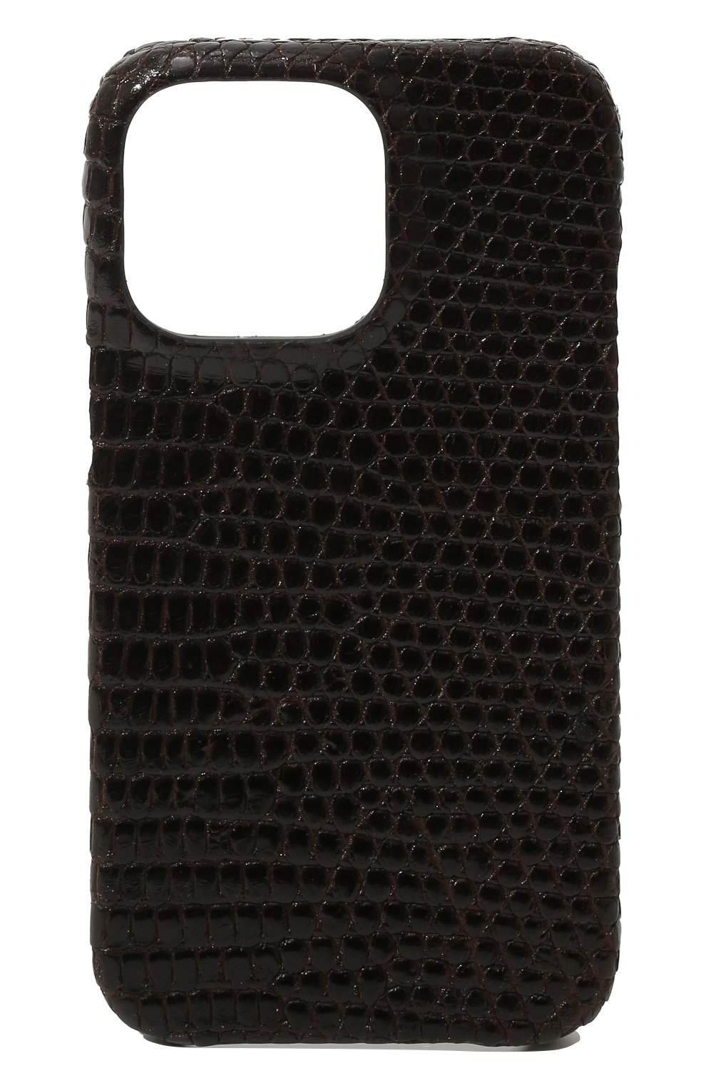 Чехол из кожи варана для iphone 13 pro 2MESTYLE темно-коричневого цвета, арт. DD468/VNIL | Фото 1 (Материал: Натуральная кожа, Экзотическая кожа)