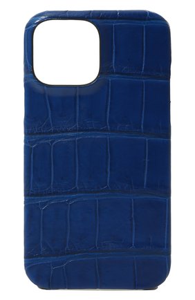 Чехол из кожи аллигатора для iphone 13 pro max 2MESTYLE синего цвета, арт. DD477/AMIS | Фото 1 (Материал: Натуральная кожа, Экзотическая кожа)