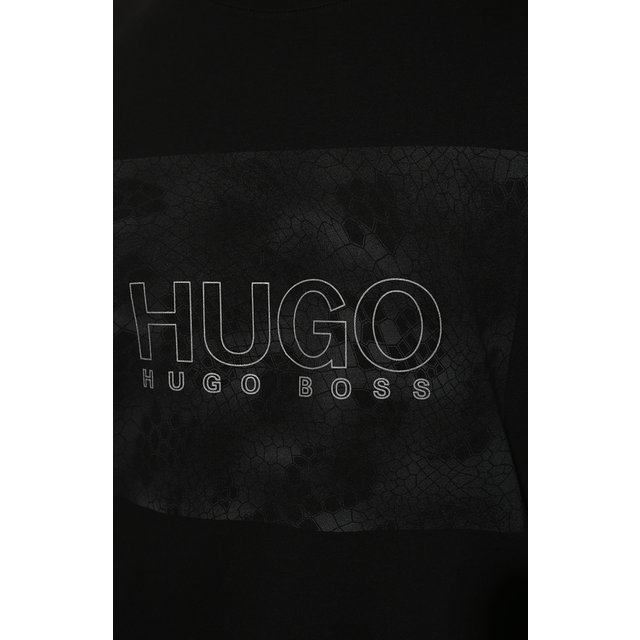 фото Хлопковая футболка hugo