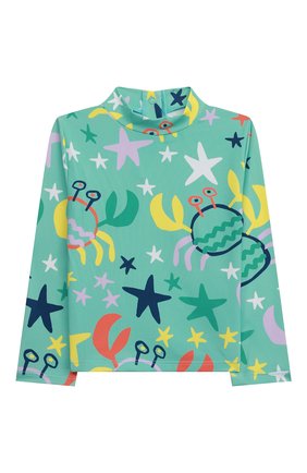 Детский пляжный лонгслив STELLA MCCARTNEY зеленого цвета по цене 5980 руб., арт. 8QCHJ2 | Фото 1 Детский пляжный лонгслив STELLA MCCARTNEY зеленого цвета, арт. 8QCHJ2 | Фото 1 (Кросс-КТ НВ: Купальники)