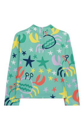 Детский пляжный лонгслив STELLA MCCARTNEY зеленого цвета по цене 5980 руб., арт. 8QCHJ2 | Фото 2 Детский пляжный лонгслив STELLA MCCARTNEY зеленого цвета, арт. 8QCHJ2 | Фото 2 (Кросс-КТ НВ: Купальники)