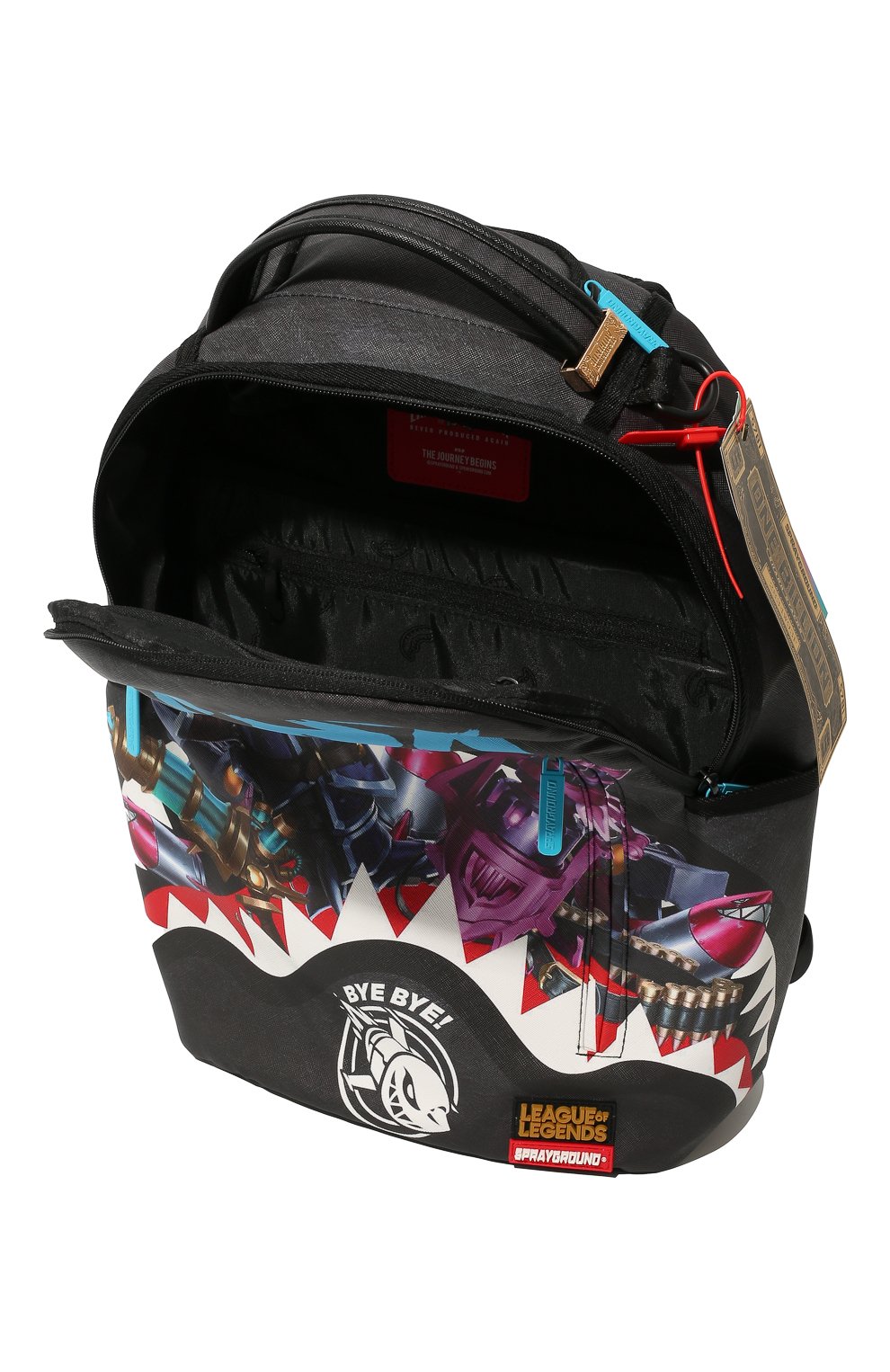 Детская рюкзак SPRAYGROUND разноцветного цвета по цене 14250 руб., арт. 910B4081NSZ | Фото 3 Детская рюкзак SPRAYGROUND разноцветного цвета, арт. 910B4081NSZ | Фото 3 (Материал: Пластик, Резина)