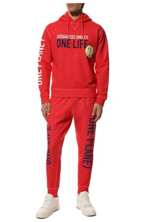 Хлопковое худи Dsquared2 x Smiley | Фото №2 Хлопковое худи Dsquared2 x Smiley | Фото №2