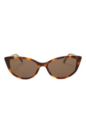 Женские солнцезащитные очки JIMMY CHOO коричневого цвета, арт. NADIA 086 | Фото 2 (Тип очков: С/з)