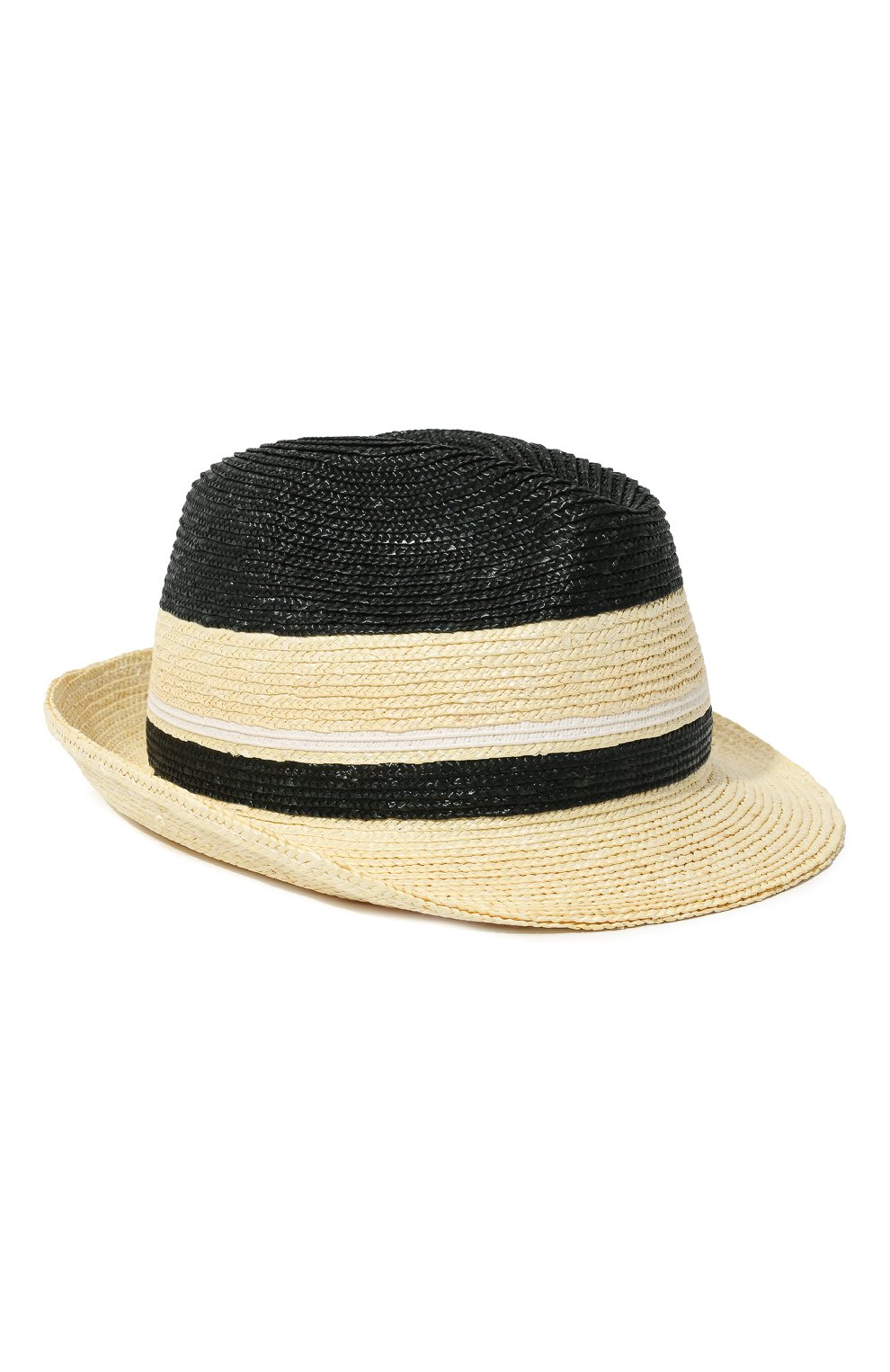 Мужская соломенная шляпа PRADA разноцветного цвета, арт. 2HC124-2B7E-F0X2Z | Фото 1 (Материал: Растительное волокно)