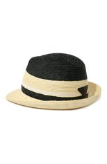 Мужская соломенная шляпа PRADA разноцветного цвета, арт. 2HC124-2B7E-F0X2Z | Фото 3 (Материал: Растительное волокно)