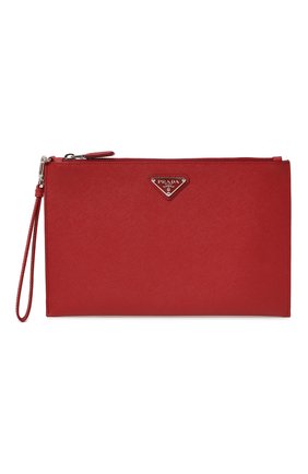 Мужская кожаная борсетка PRADA красного цвета по цене 125000 руб., арт. 2NH005-PN9-F068Z | Фото 1 Мужская кожаная борсетка PRADA красного цвета, арт. 2NH005-PN9-F068Z | Фото 1 (Размер: medium; Материал: Натуральная кожа)