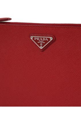 Мужская кожаная борсетка PRADA красного цвета по цене 125000 руб., арт. 2NH005-PN9-F068Z | Фото 3 Мужская кожаная борсетка PRADA красного цвета, арт. 2NH005-PN9-F068Z | Фото 3 (Размер: medium; Материал: Натуральная кожа)