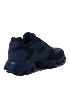 Мужские кроссовки PRADA темно-синего цвета, арт. 2EG293-3KZU-F0004 | Фото 5 (Материал внешний: Текстиль; Стили: Гранж; Материал утеплителя: Без утеплителя)