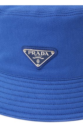 Мужская хлопковая панама PRADA синего цвета, арт. 2HC137-2DXI-F0013 | Фото 4 (Материал: Текстиль, Хлопок)