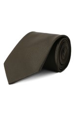 Мужской галстук PRADA хаки цвета, арт. UCR77-1WQ8-F0334-202 | Фото 1 (Материал: Текстиль, Синтетический материал; Принт: Без принта)