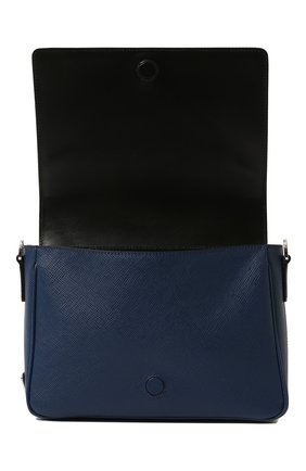 Мужская кожаная сумка PRADA темно-синего цвета, арт. 2VD046-2FAD-F0016-OOO | Фото 5 (Материал: Натуральная кожа; Ремень/цепочка: На ремешке; Размер: small)