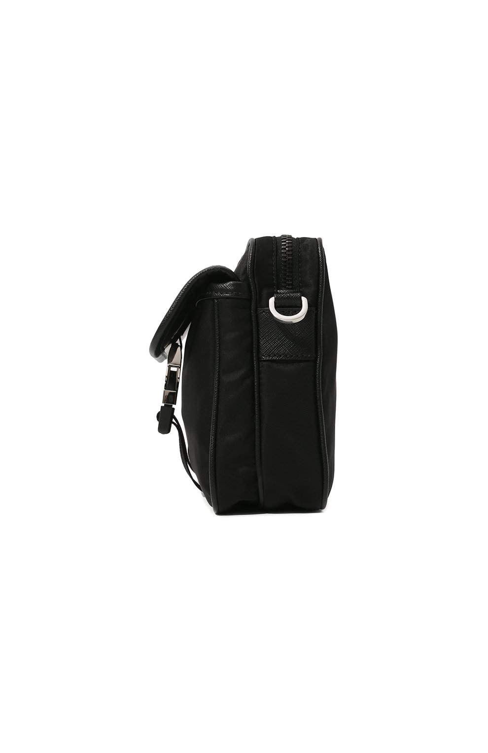 Мужская текстильная сумка PRADA черного цвета, арт. 2VH133-2DMH-F0002-WMP | Фото 4 (Ремень/цепочка: На ремешке; Материал: Текстиль; Размер: small)