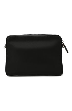 Мужская текстильная сумка PRADA черного цвета, арт. 2VH133-2DMH-F0002-WMP | Фото 6 (Ремень/цепочка: На ремешке; Материал: Текстиль; Размер: small)