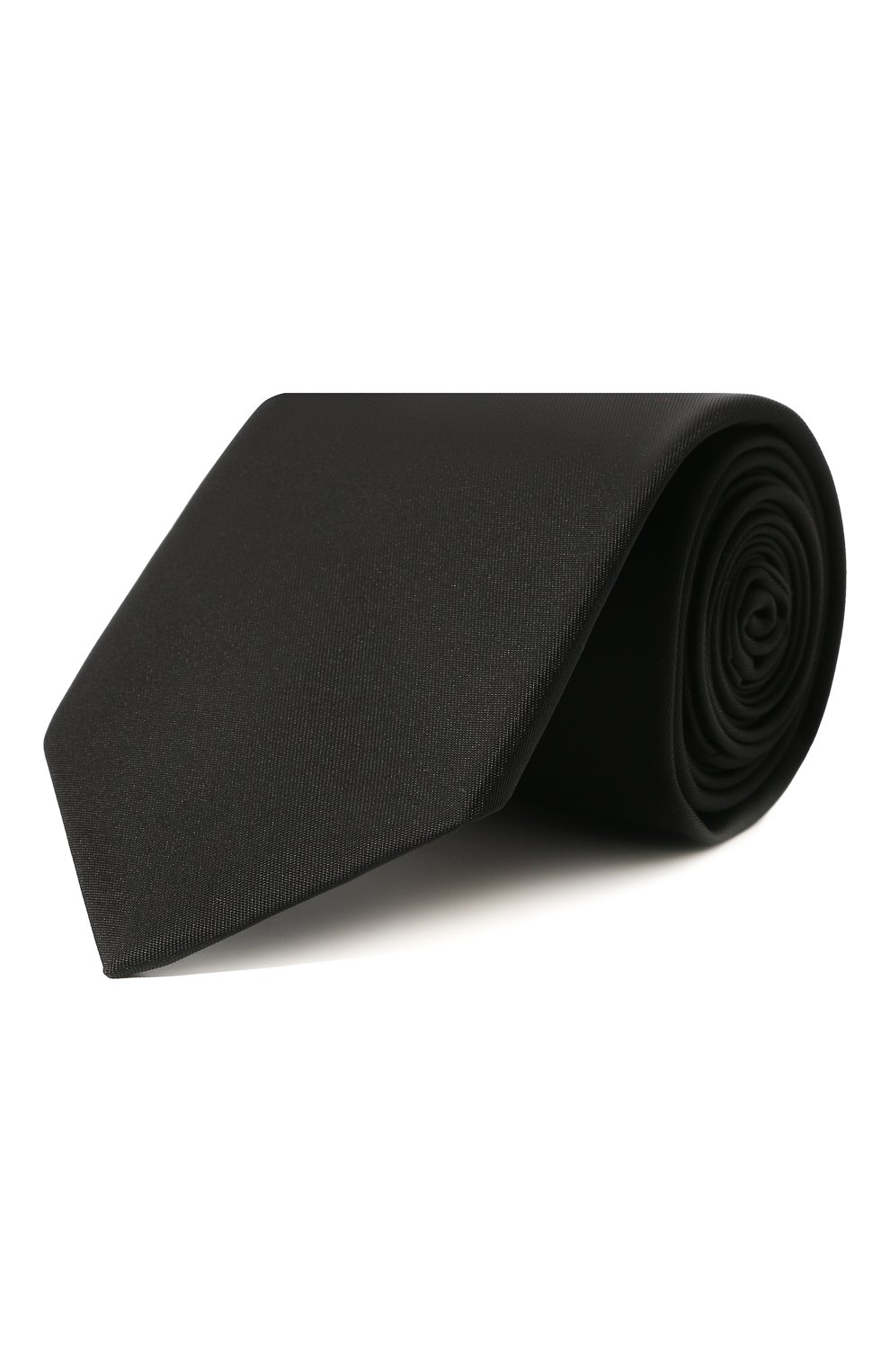 Мужской галстук PRADA черного цвета, арт. UCR77-1WQ8-F0002-202 | Фото 1 (Материал: Текстиль, Синтетический материал; Принт: Без принта)