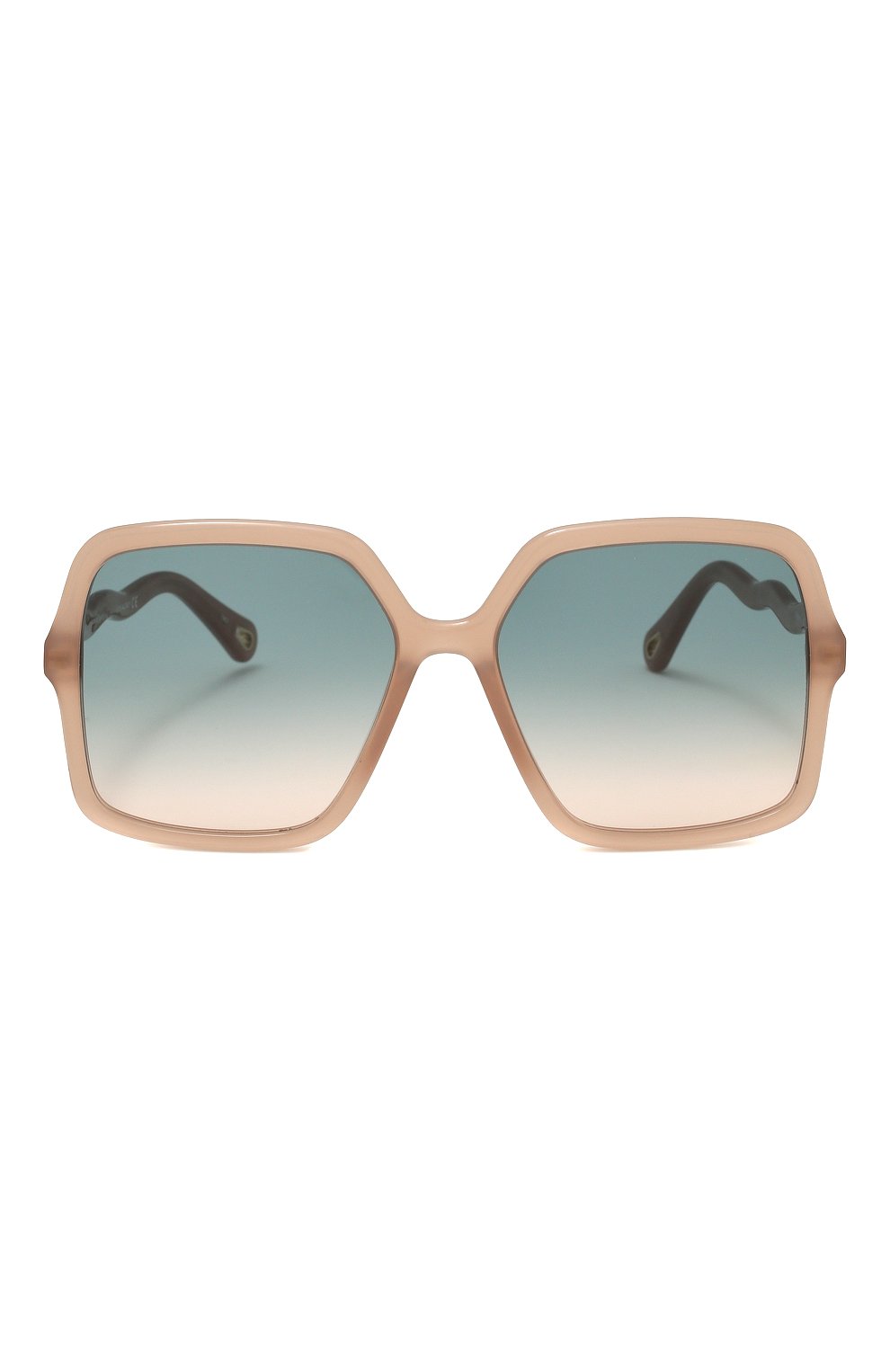 Женские солнцезащитные очки CHLOÉ розового цвета, арт. CH0086S | Фото 3 (Тип очков: С/з; Очки форма: Квадратные, Over-size)
