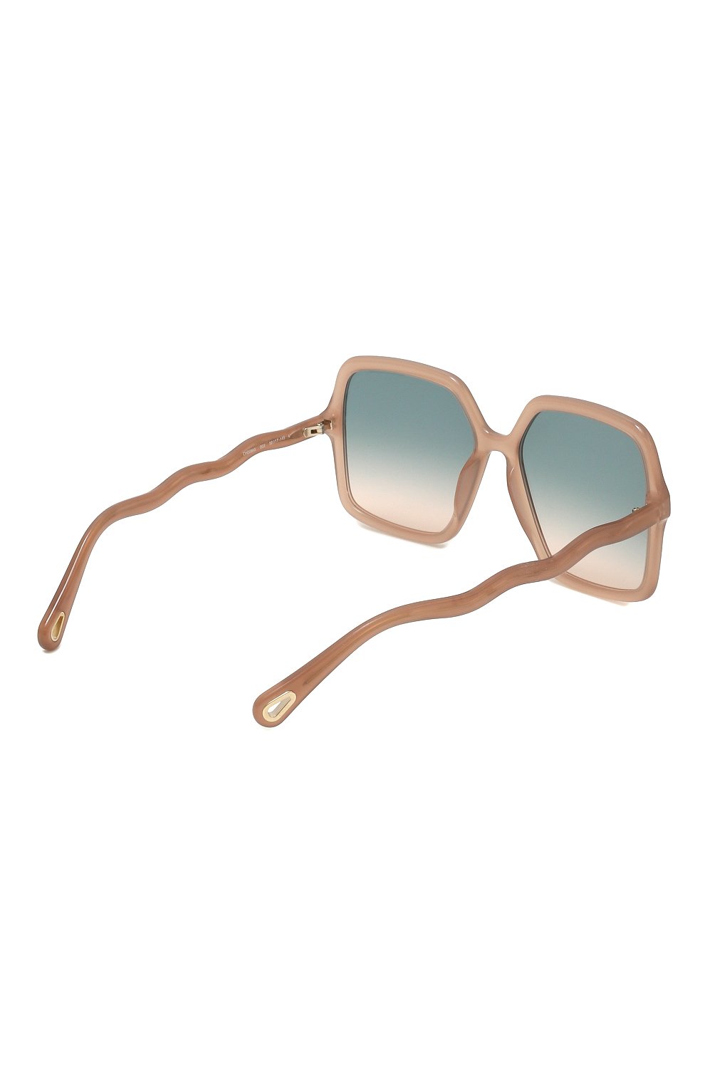 Женские солнцезащитные очки CHLOÉ розового цвета, арт. CH0086S | Фото 4 (Тип очков: С/з; Очки форма: Квадратные, Over-size)