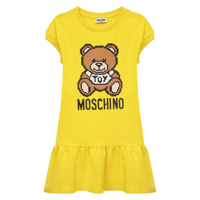 Хлопковое платье Moschino HCV07E/LDA13/4A-8A